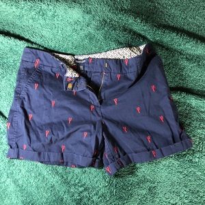 Lobster Print Khaki Shorts